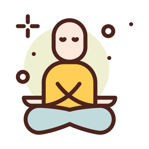 Lotus position relax lotus position wellness icon