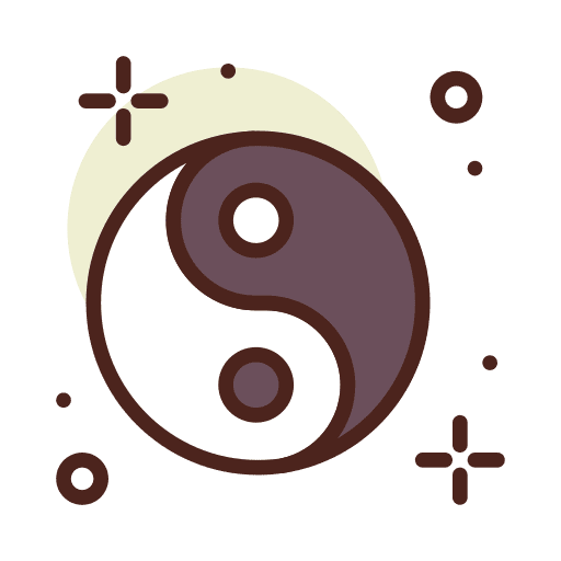Yin yang yin yang wellness taoism icon