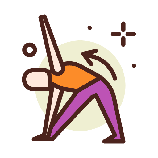 Yoga relax wellness meditation icon