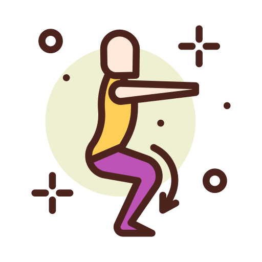 Yoga wellness chair relax icon