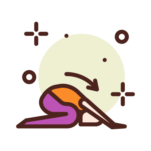 Child meditation child relax icon