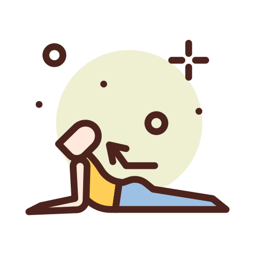 Cobra yoga relax wellness icon