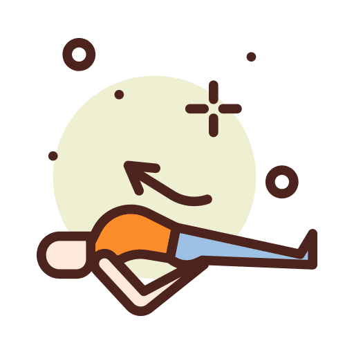 Fish yoga fish relax icon