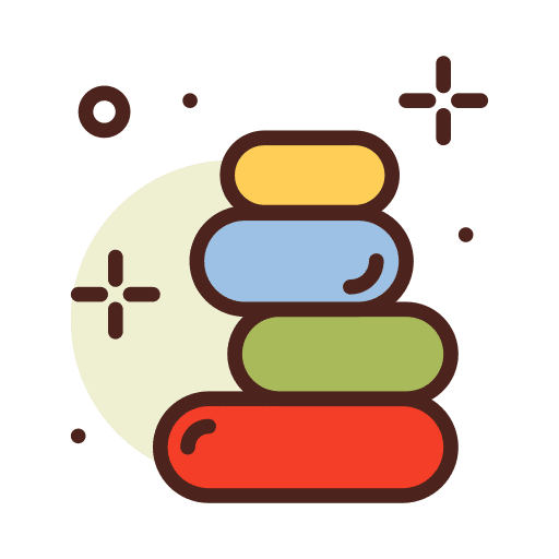 Hot stones hot stones relax wellness icon