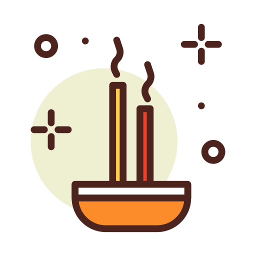 Incense relaxing relax wellness icon