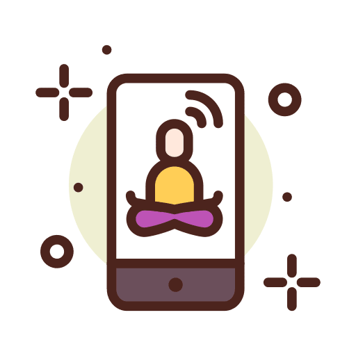 Yoga relax smartphone yoga icon