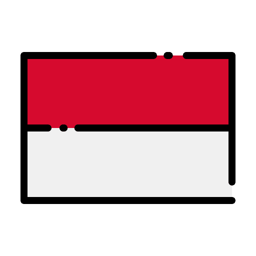 Indonesia nation flags world icon