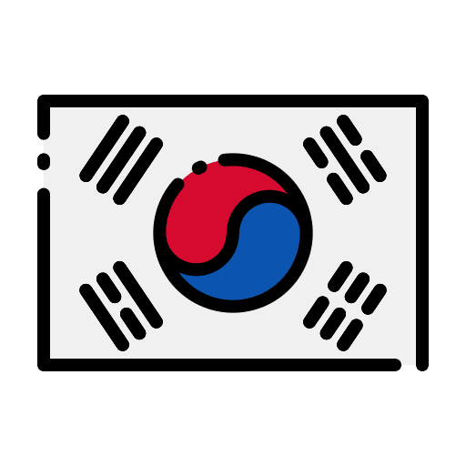 South korea country flag country world icon