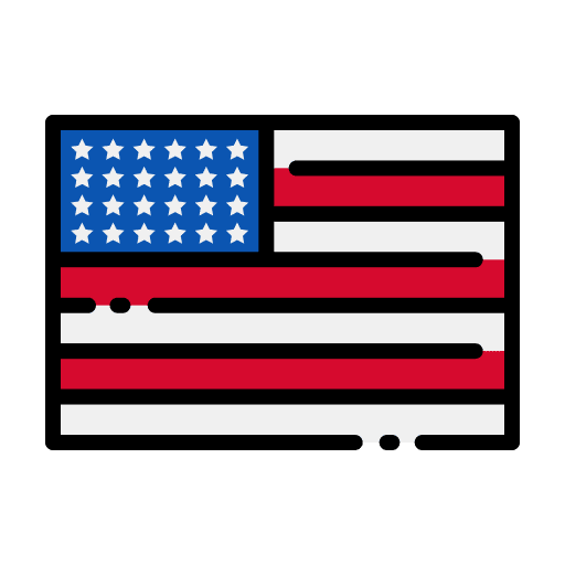 United states of america flags country flag icon