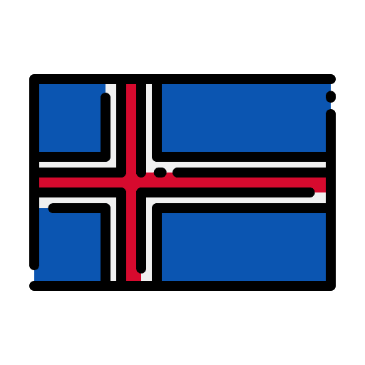 Iceland nation flags flag icon