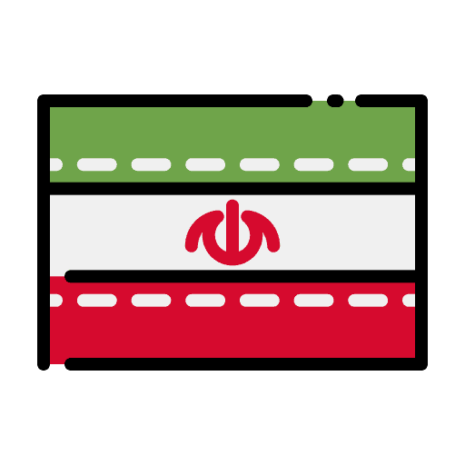 Iran flag nation country icon