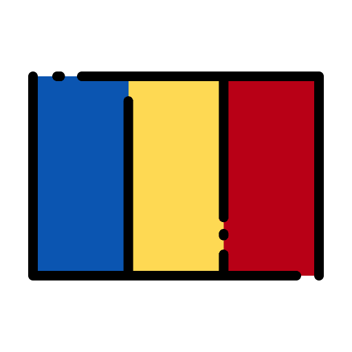 Romania world flags nation icon