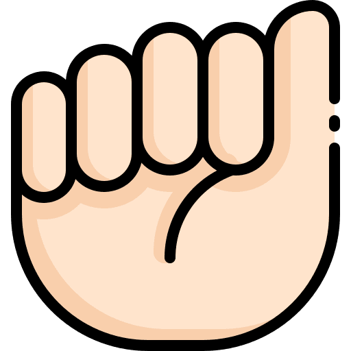 Letter a letter a hands and gestures inclusive icon