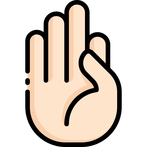 Letter f hands sign language letter f icon