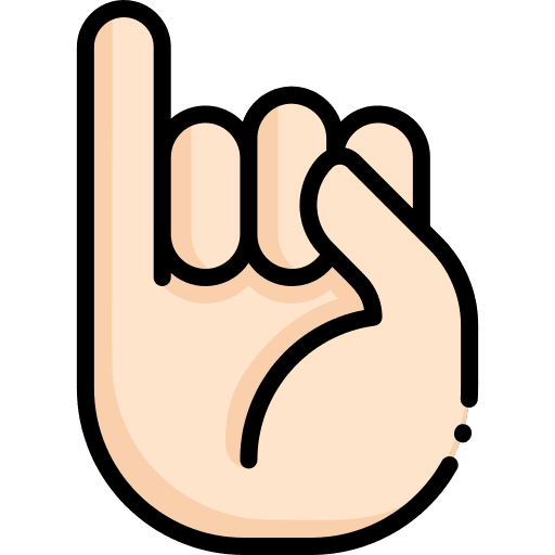 Letter i hands and gestures letter i deaf icon