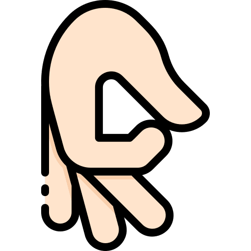 Sign language hands and gestures gestures deaf icon