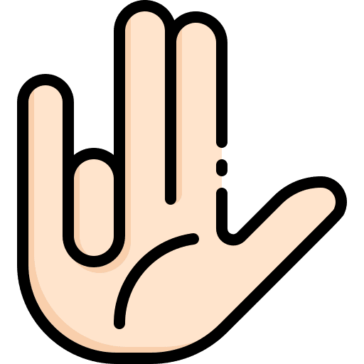 Good sign language good hands and gestures icon