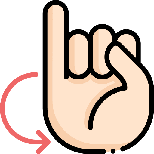 Letter j deaf sign language inclusive icon