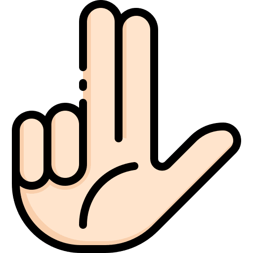 No gestures sign language no icon