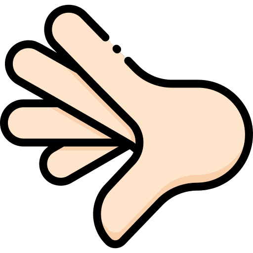 Sign language inclusive gestures sign language icon