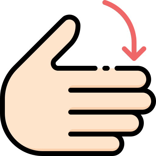 Stop gestures inclusive hands icon