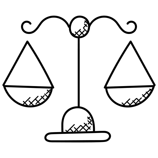 Balance scale justice scale balance scale icon
