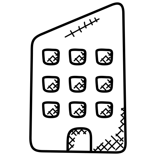 Office building real estate office architecture and city icon