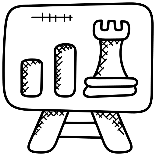 Strategic plan business plan business and finance marketing icon