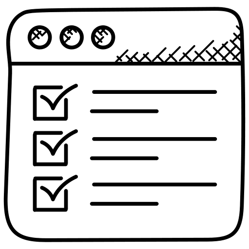 Survey task agenda marketing icon