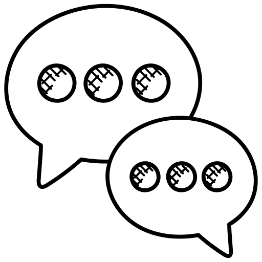 Chatting conversation chatting talk icon