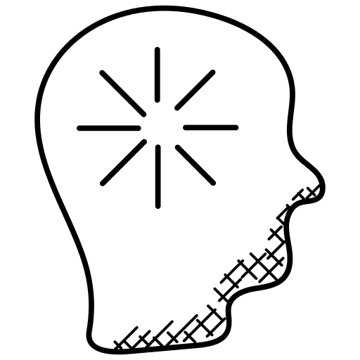 Creative mind think brain creative mind icon