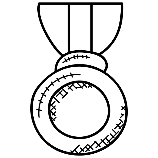 Medal competition award winner icon