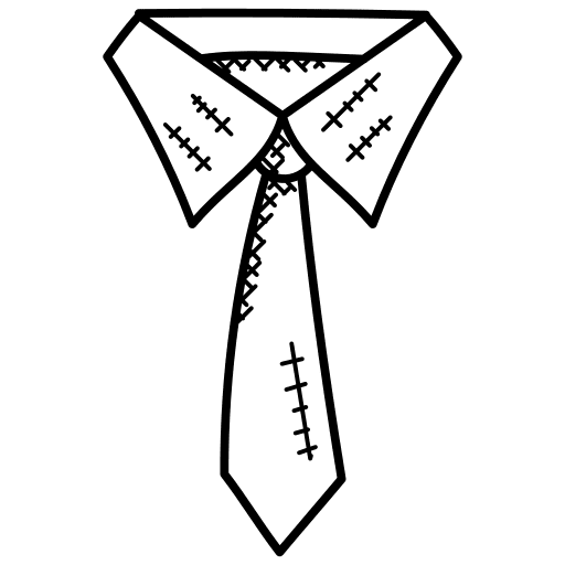 Necktie clothes accessories male icon