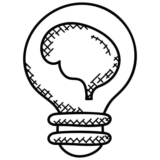 Creative mind creative business and finance brain icon