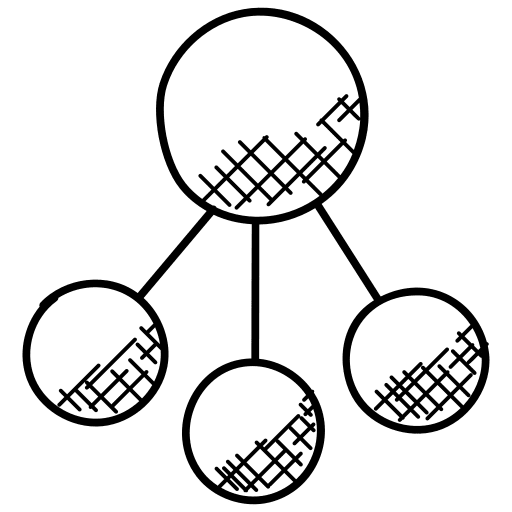 Network nodes connector networking icon