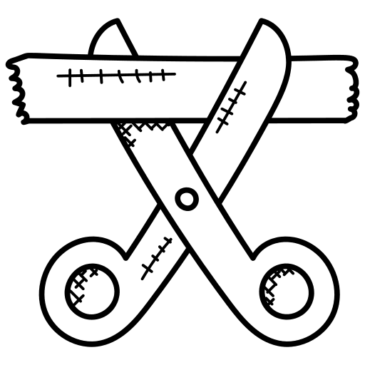 Scissor scissor tools cutting icon