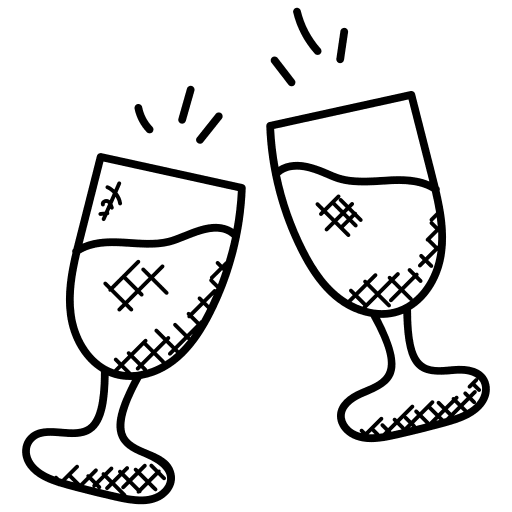 Toasting alcoholic drink drink toasting icon