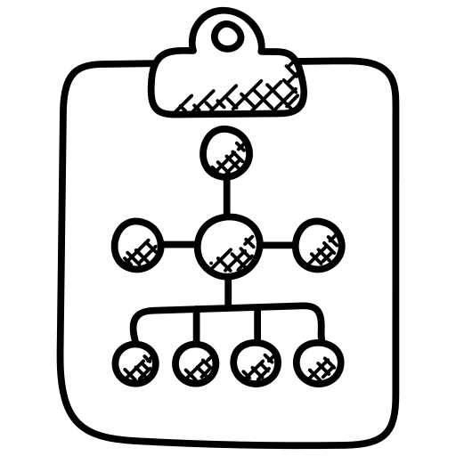 Project scheme business and finance workflow clipboard icon