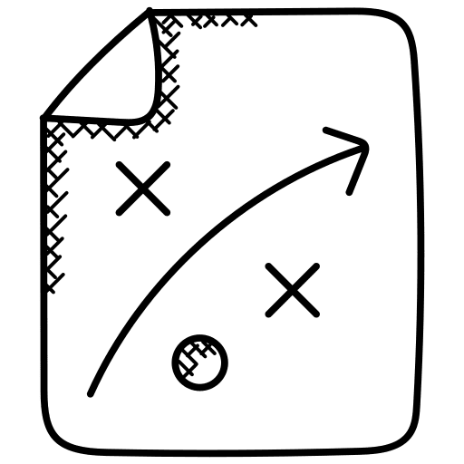 Tactics process tactics strategy icon