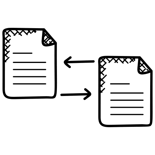 Data transfer file data files and folders icon