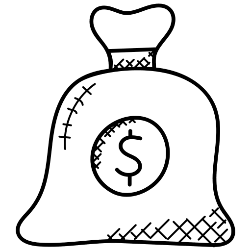 Money bag bag bank dollar icon