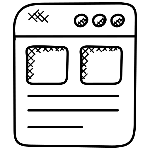 Page layout design website seo and web icon