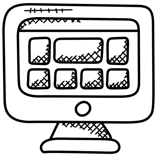 Page layout web art and design software icon