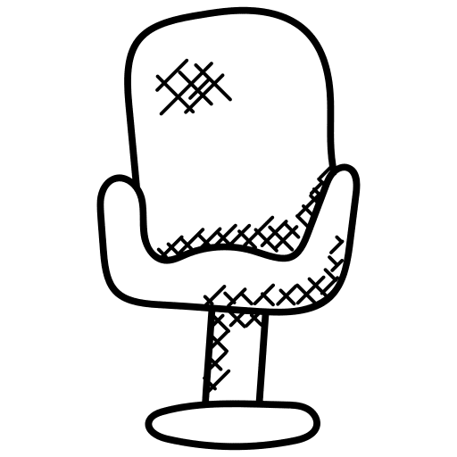 Swivel chair furniture and household revolving swivel icon