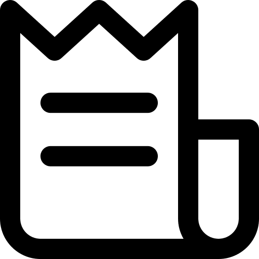 Invoice receipt commerce business and finance icon