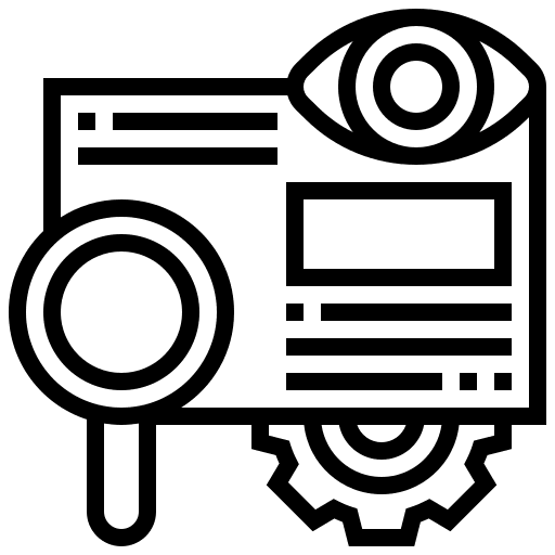 Analytics data research analytics icon