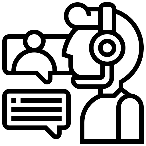Customer support customer technical support communications icon