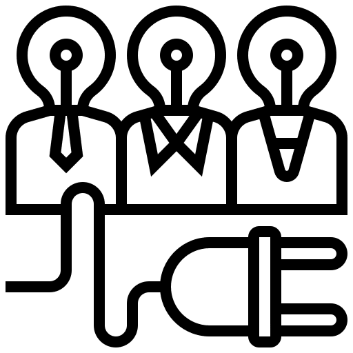 Brainstorm networking intelligence idea icon