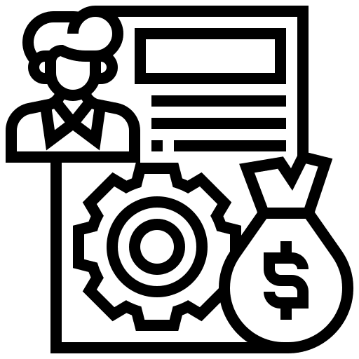 Crm data relationship management icon