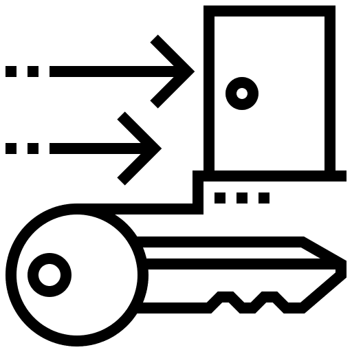 Key goal success solution icon